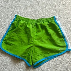 Green and blue Reebok athletic shorts sz XS